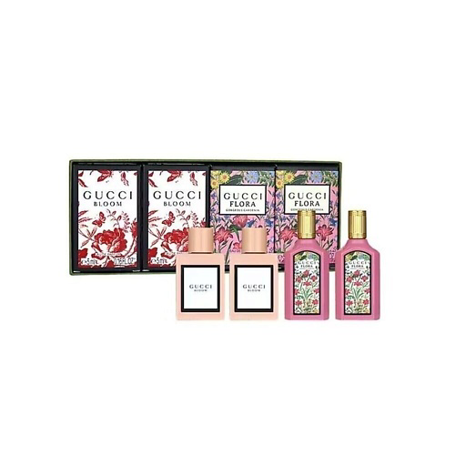 GUCCI Набор миниатюр парфюмерной воды: Bloom + Flora Gorgeous Gardenia 1 #1