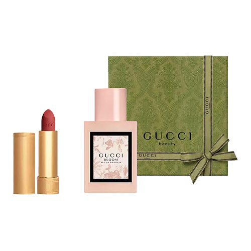 GUCCI Туалетная вода Bloom Eau de Toilette + Матовая помада Rouge à Lèvres Mat #1