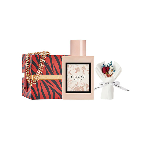 GUCCI Туалетная вода Bloom Eau de Toilette + Подарочная коробка + Букет #1