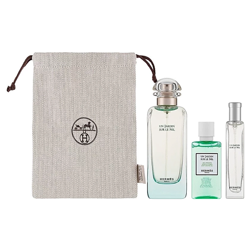 HERMÈS HERMES Набор Un Jardin Sur Le Nil: Туалетная вода + Гель для душа + миниатюра #1