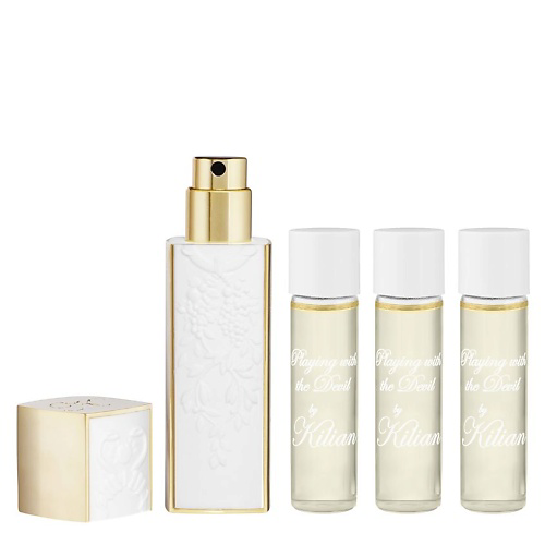 KILIAN PARIS Playing With The Devil white & gold travel spray #1