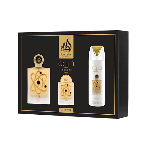 LATTAFA Набор Tharwah Gold: Парфюмерная вода + Дезодорант #1