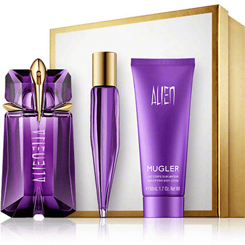 MUGLER Парфюмерный набор Alien:Парфюмерная вода+лосьон для тела+парфюмерная вода мини-версия #1
