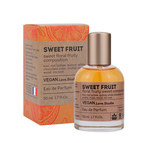 VEGAN.LOVE.STUDIO Парфюмерная вода женская Sweet Fruit личи белый шоколад пирожное белый кедр 50 #1