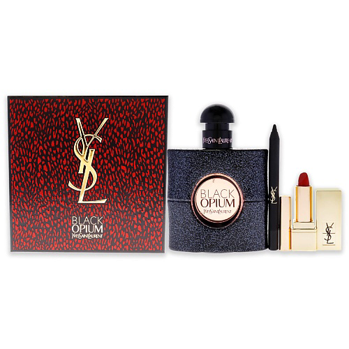 YVES SAINT LAURENT Набор Black Opium: Парфюмерная вода + Карандаш для глаз + Помада #1