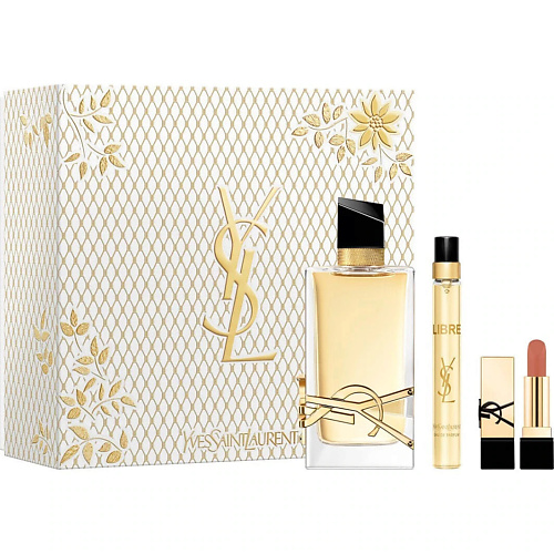 YVES SAINT LAURENT Набор Libre: Парфюмерная вода + Миниатюра + Помада Rouge Pur Couture #1