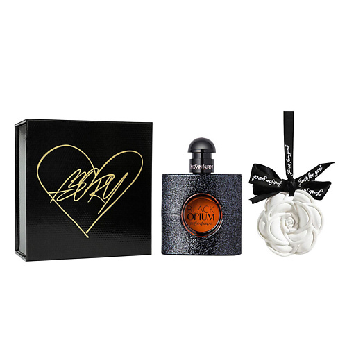 YVES SAINT LAURENT Парфюмерный набор Black Opium +Ароматическая подвеска+Коробка #1