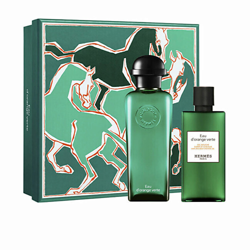 HERMÈS HERMES Набор  Eau D'Orange Verte: Одеколон + Гель для душа 180 #1