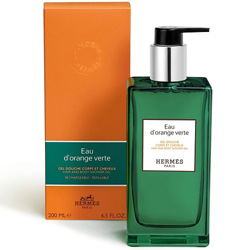 HERMÈS HERMES Парфюмированный гель-шампунь Eau D'Orange Verte, для тела и волос 200 #1