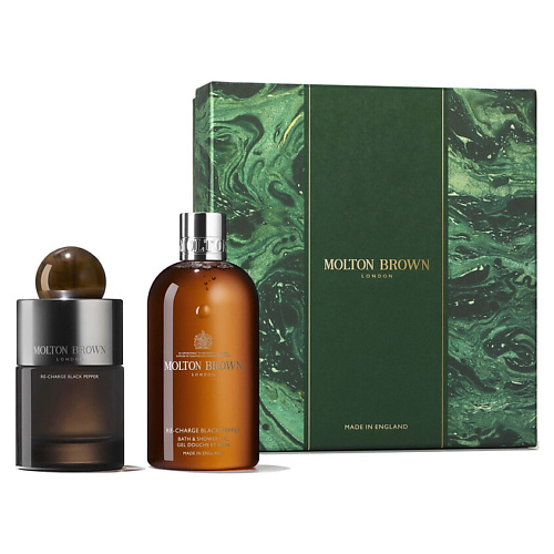 MOLTON BROWN Набор Re-Charge Black Pepper: парфюмерная вода + гель для ванный и душа #1