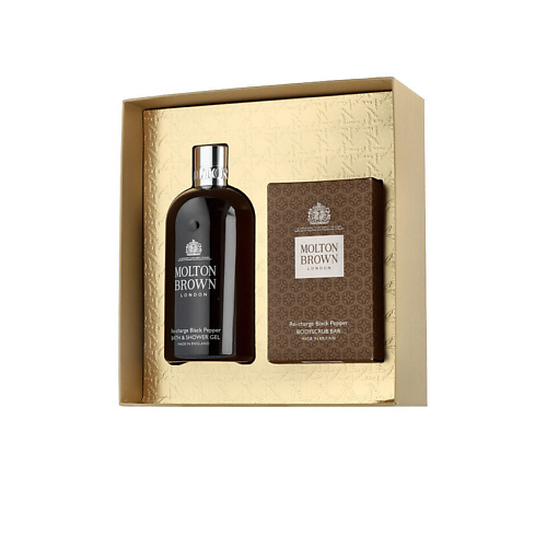 MOLTON BROWN Набор Re-Charge Black Pepper: Гель для душа + Мыло-скраб #1