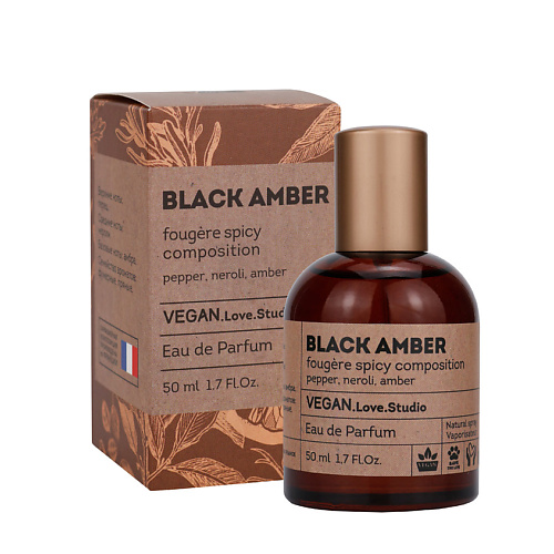 VEGAN.LOVE.STUDIO Парфюмерная вода унисекс BLACK AMBER амбра перец нероли 50 #1