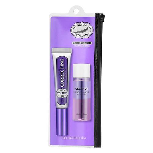 HOLIKA HOLIKA Набор водостойкая тушь для ресниц + ремувер Lash Correcting Mascara Define Volume #1