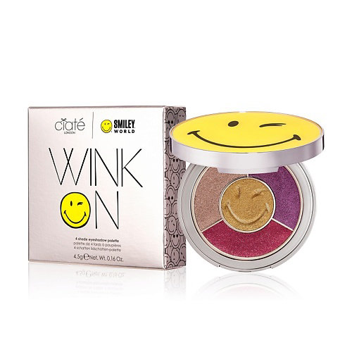 CIATE LONDON Палетка теней для век 4 оттенка Smiley #1