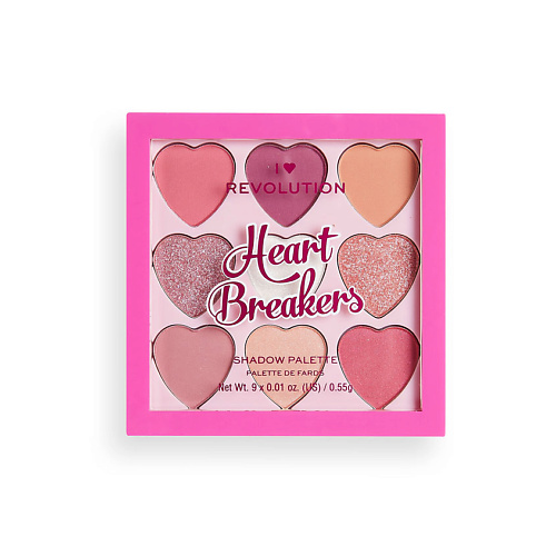 I HEART REVOLUTION Палетка теней для век HEART BREAKERS #1