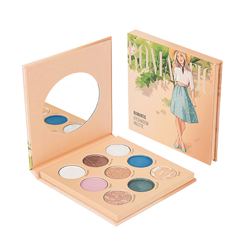 ЛЭТУАЛЬ Палетка для макияжа глаз "ROMANTIC" EYESHADOWS PALETTE #1