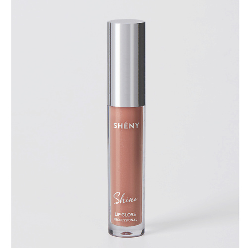 SHENY PROFESSIONAL Блеск для губ увлажняющий, прозрачный бежевый нюд #1