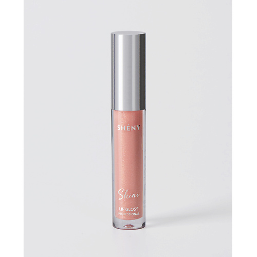SHENY PROFESSIONAL Блеск для губ увлажняющий, розовый нюд с блестками #1