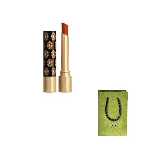 GUCCI Увлажняющая помада с сияющим финишем Beauty Brilliant Lipstick + декоративный пакет #1