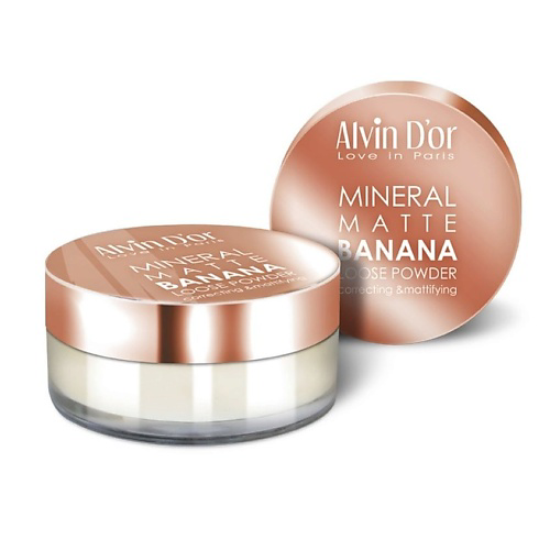 ALVIN D’OR Пудра рассыпчатая Mineral Banana Matte #1