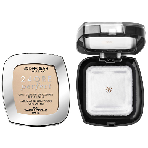 DEBORAH MILANO DEBORAH Пудра для лица матирующая стойкая 24Ore Perfect Compact Powder #1