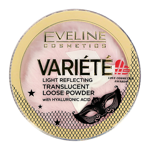 EVELINE Пудра рассыпчатая для лица VARIETE TRANSLUCENT LOOSE POWEDER светоотражающая прозрачная #1