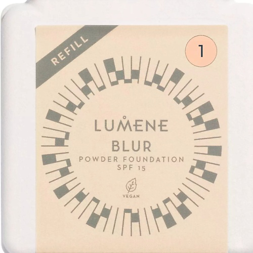 LUMENE Компактная тональная пудра  Blur Longwear SPF 15, сменный блок #1
