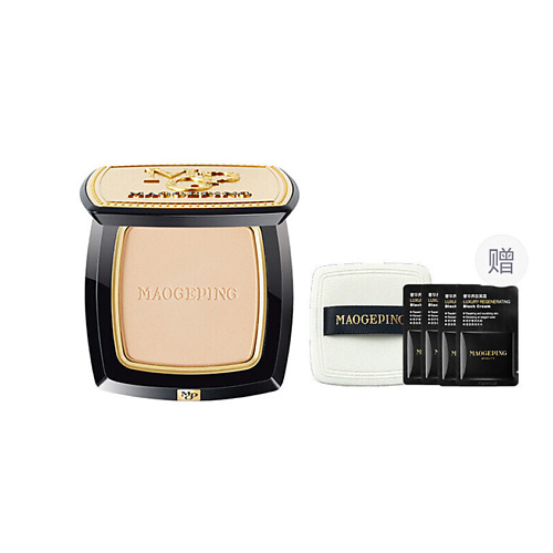 MAOGEPING Компактная пудра Luminous Light Veiling Pressed Powder + Спонж 7 #1