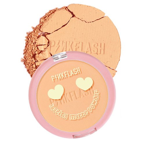 PINK FLASH Матирующая рассыпчатая пудра для лица "Lasting matte" #1