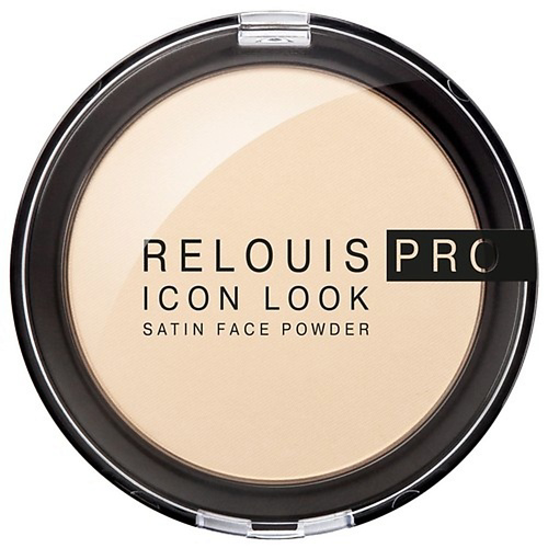 RELOUIS Пудра компактная для лица ICON LOOK SATIN FACE POWDER #1