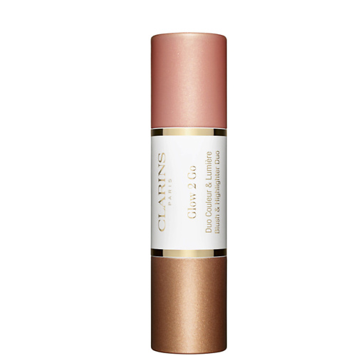 CLARINS Румяна и хайлайтер в двустороннем стике Glow to Go #1