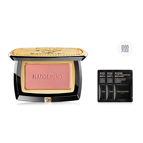 MAOGEPING Компактные шелковистые румяна Gauzy Magic Blush + Black Cream #1