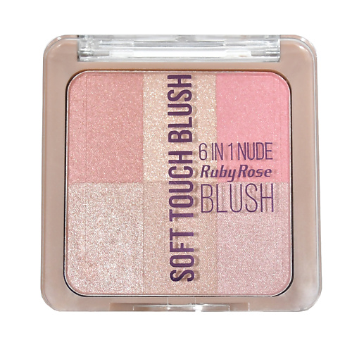 RUBY ROSE Палетка румян Soft touch blush #1