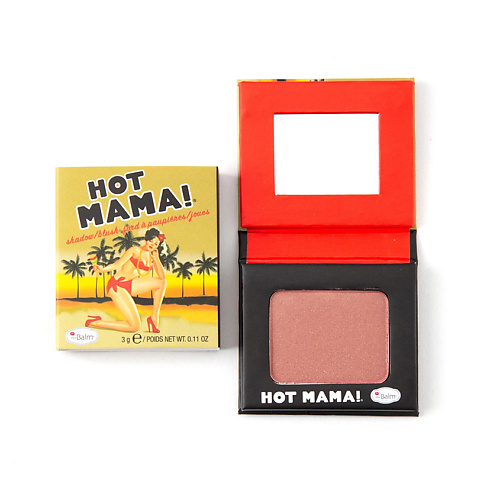 THEBALM Румяна-хайлайтер Hot Mama в дорожном формате #1