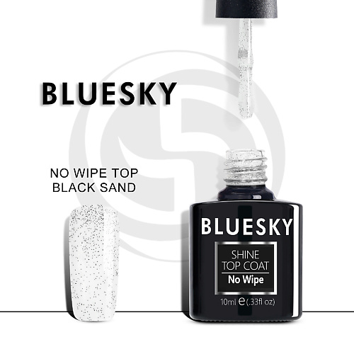 BLUESKY Топ без липкого слоя  c черными точками Luxury Silver Black sand 10 #1