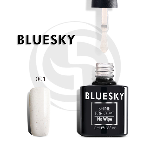 BLUESKY Топ с шиммером без липкого слоя Luxury Silver Glitter 10 #1