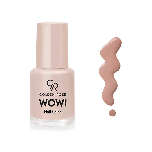 GOLDEN ROSE Лак для ногтей WOW! Nail Color Clear 6 #1