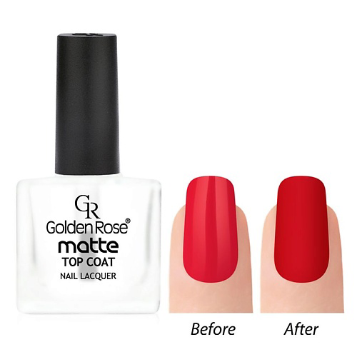 GOLDEN ROSE Лак Matte Top Coat Матирующее покрытие #1