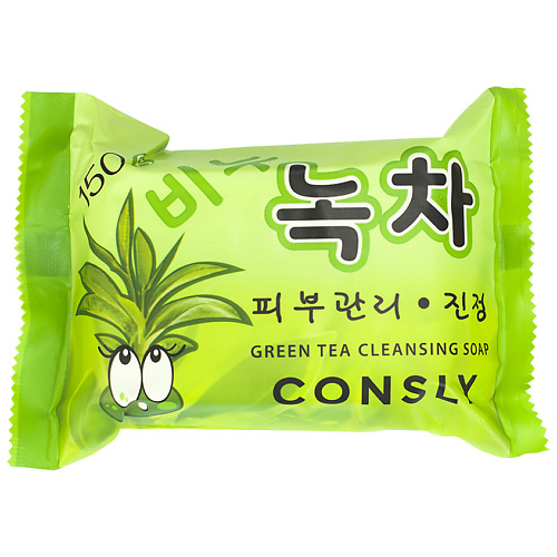 CONSLY Мыло смягчающее мыло с экстрактом зеленого чая Green Tea Cleansing Soap #1