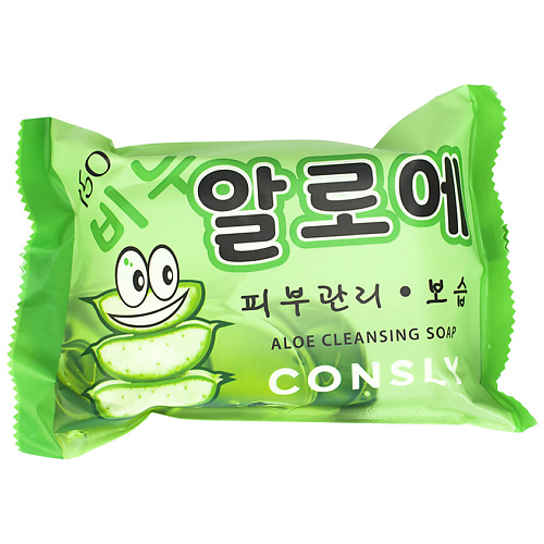CONSLY Мыло увлажняющее с экстрактом алоэ Aloe Cleansing Soap #1