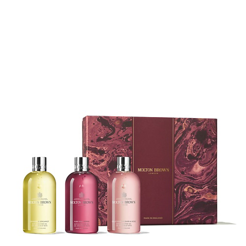 MOLTON BROWN Подарочный набор гелей для душа Floral & Spicy Body Care Gift Set #1