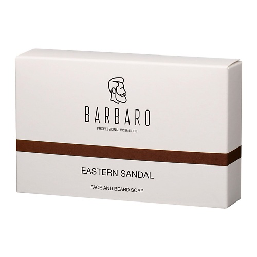 BARBARO Мужское мыло для бороды и лица натуральное "Eastern sandal" #1