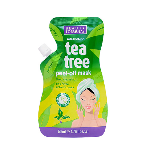 BEAUTY FORMULAS Маска-пленка Чайное дерево Tea Tree Peel-Off Mask 50 #1