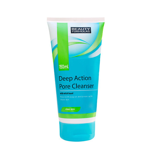 BEAUTY FORMULAS Средство глубокой очистки пор Deep Action Pore Cleanser 150 #1