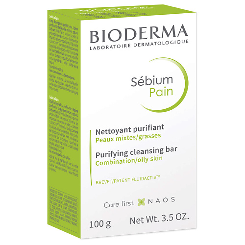 BIODERMA Мыло очищающее для жирной и комбинированной кожи лица и тела Sebium #1