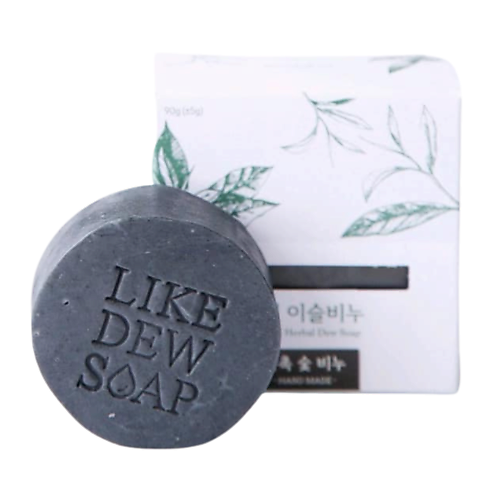 LIKEDEW Натуральное мыло для лица и тела с древесным углем Charcoal soap #1