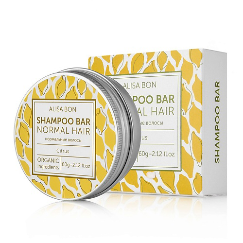 ALISA BON Твердый шампунь для волос SHAMPOO BAR «Цитрус» 60 #1