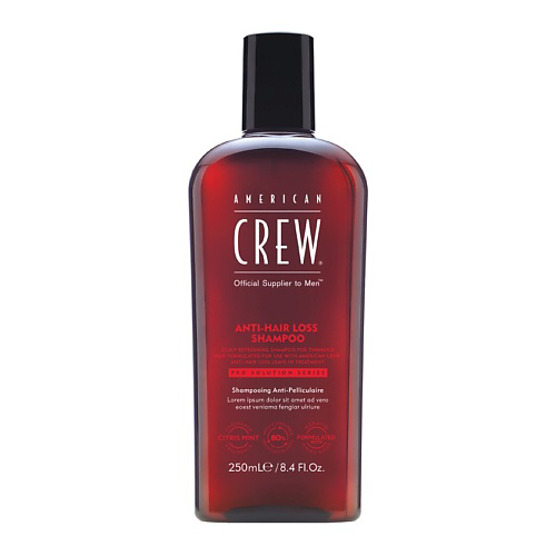 AMERICAN CREW Шампунь против выпадения волос Anti - Hair Loss Shampoo 250 #1