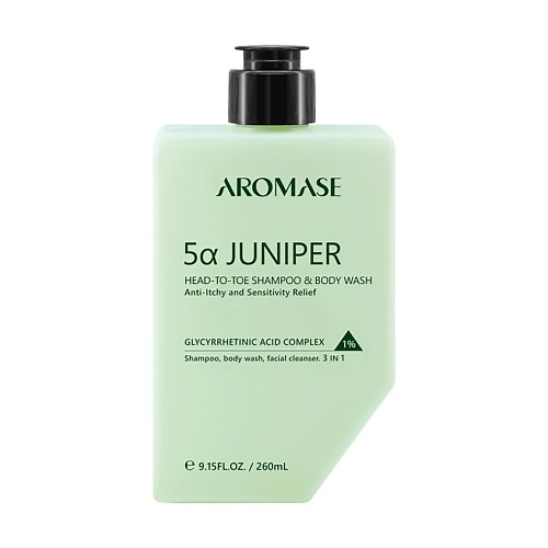 AROMASE Шампунь для волос и тела универсальный 5α Juniper 260 #1