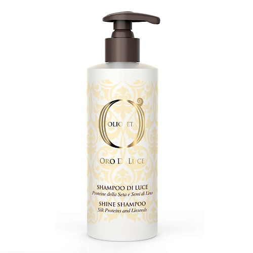 BAREX Шампунь-блеск с протеинами шёлка и семенем льна Shine Shampoo OLIOSETA ORO DI LUCE 750 #1